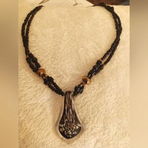 Vintage EL Murano Pendant Necklace